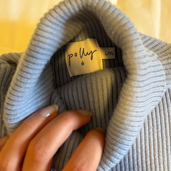 Princess Polly Blue Turtleneck - Picture 2 of 2